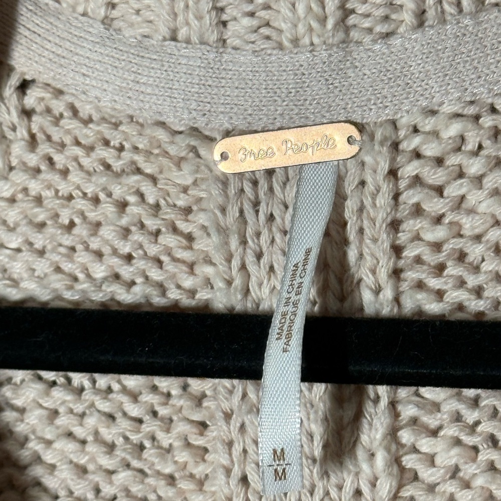 Free People Blush Cable Knit Cardigan - Picture 8 of 9
